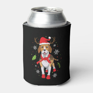 Beagle Christmas Funny Christmas Gift  Can Cooler