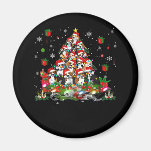 Beagle Christmas Funny Tees Beagle Xmas Tree Dog E Magnet