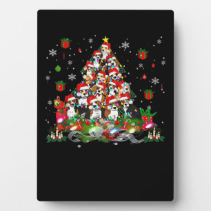 Beagle Christmas Funny Tees Beagle Xmas Tree Dog E Plaque