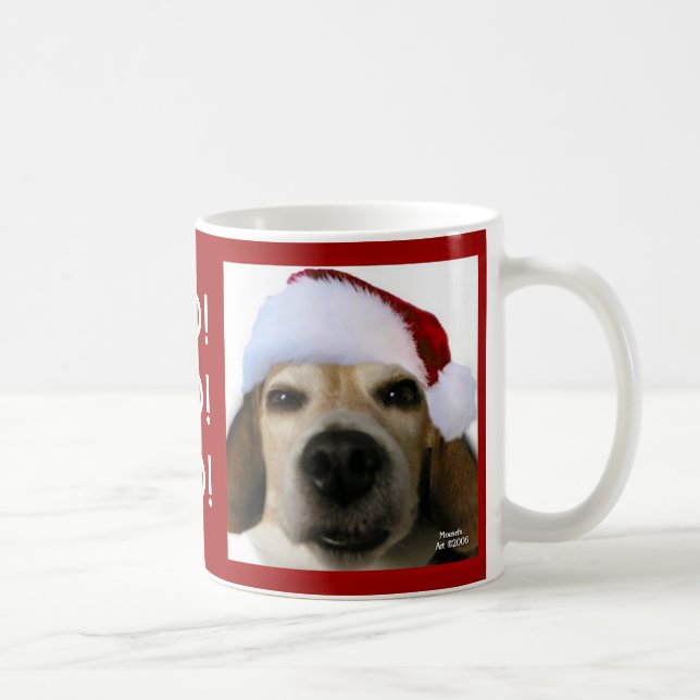 Beagle Christmas Mug (Right)