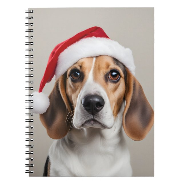 Beagle Christmas Notebook (Front)