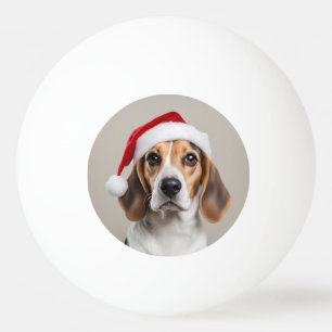 Beagle Christmas Ping Pong Ball