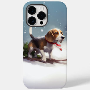 Beagle Christmas snow winter Case-Mate iPhone 14 Pro Max Case