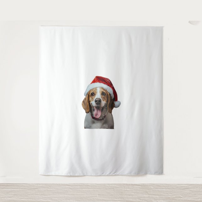 Beagle Christmas  Tapestry (Front)