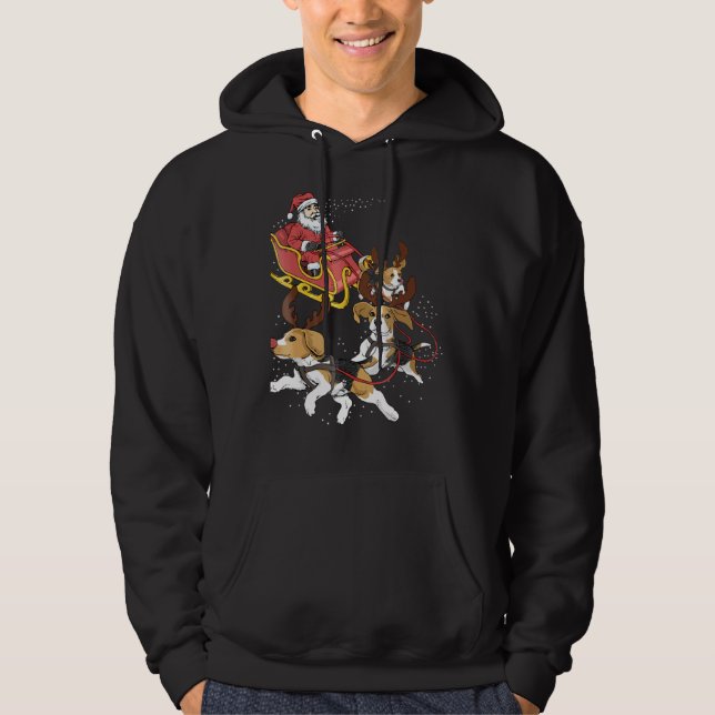 Beagle Christmas Tee For Cute Dog (Front)