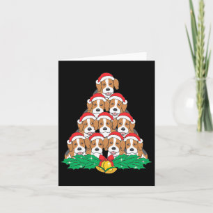 Beagle Christmas Tree Beagle Dog Lover Holidays Card