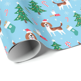 Beagle Christmas Wrapping Paper