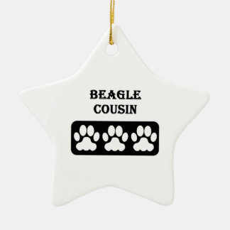 Beagle Cousin Ceramic Ornament