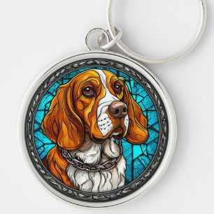 Beagle Cute Portrait For Dog Lovers Gift Key Ring