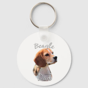 Beagle Dad 2 Key Ring