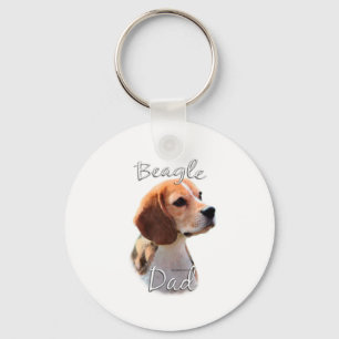 Beagle Dad 2 Key Ring