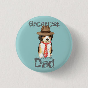 Beagle Dad 3 Cm Round Badge