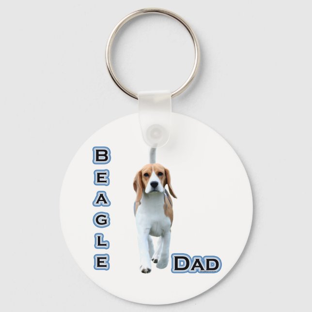 Beagle Dad 4 - Keychain (Front)