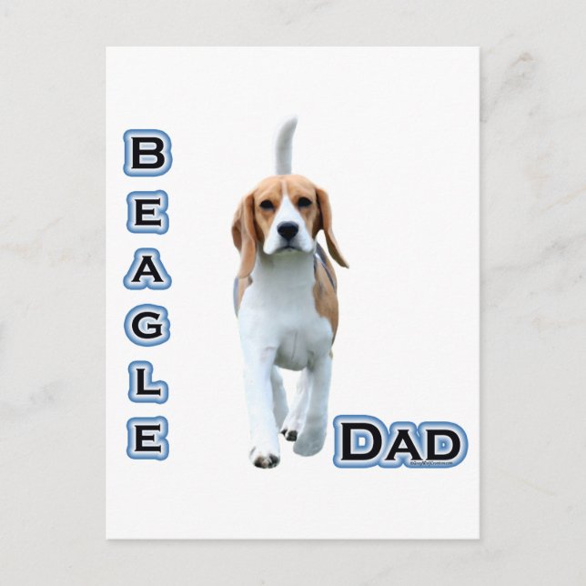 Beagle Dad 4 Postcard (Front)