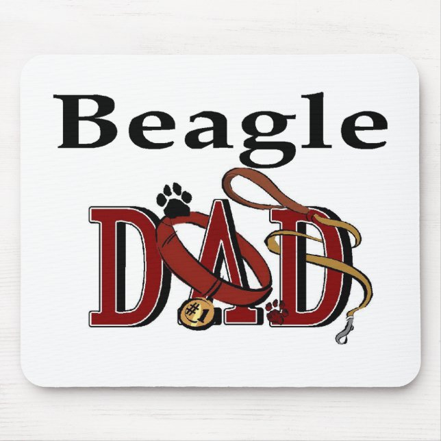 Beagle Dad Apparel Gifts Mouse Pad (Front)