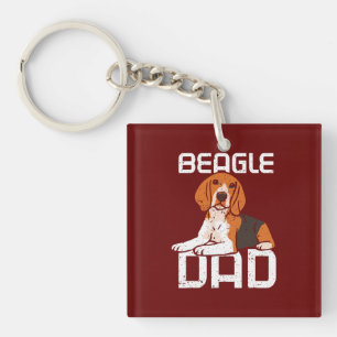 Beagle Dad / Beagle Dog Lovers/ Beagle Father Key Ring