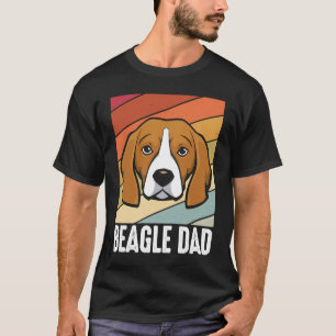 Beagle dad dog daddy daddy master walking T-Shirt