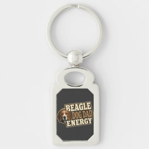Beagle Dad Energy Keychain