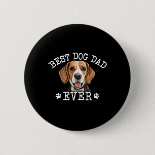 Beagle Dad Fathers Day Vintage Ever Dog Lover 6 Cm Round Badge