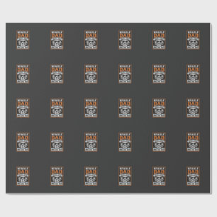 Beagle Dad Fuelled by Coffee and Dog Hair Wrapping Paper
