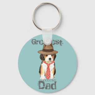 Beagle Dad Key Ring