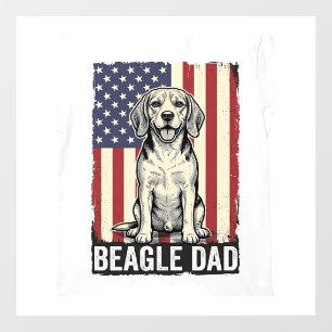 Beagle Dad Patriotic Vintage Dog Shirt Design_1