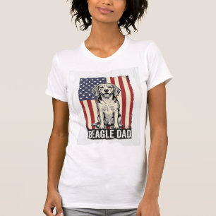 Beagle Dad Patriotic Vintage Dog Shirt Design_1
