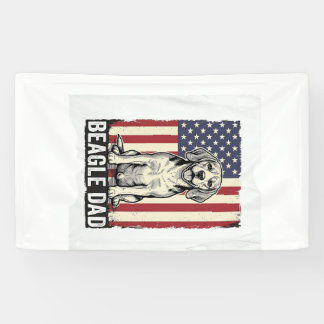 Beagle Dad Patriotic Vintage Dog Shirt Design_1 Banner