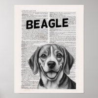 Beagle Dictionary Page artwork
