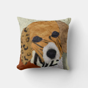 Beagle Digital Marquetry  Cushion