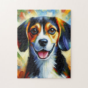 Beagle Dog Acrylic Print Dog Lover Gift Jigsaw Puzzle