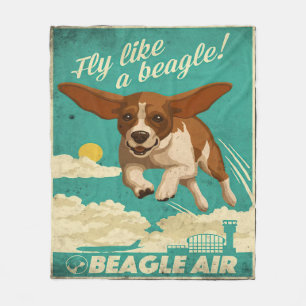 Beagle Dog Air Fleece Blanket