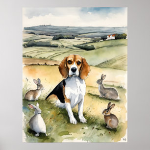 Beagle - Dog Art Print