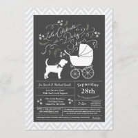 Beagle Dog Baby Shower Gender Neutral