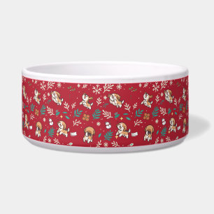 Beagle Dog Bowl Christmas Cute Kawaii Holiday Pet