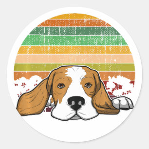 Beagle Dog Breed Premium Dog Lovers Classic Round Sticker