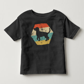 Beagle Dog Breed Retro Distressed Hexagon Toddler T-Shirt