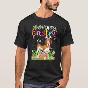 Beagle Dog Bunny Egg Hunting Beagle Happy Easter T-Shirt