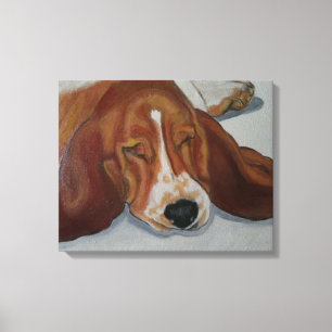 Beagle dog canvas print