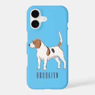 Beagle dog cartoon illustration 
