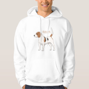 Beagle dog cartoon illustration hoodie