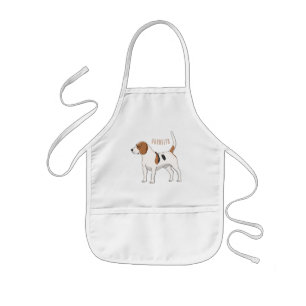 Beagle dog cartoon illustration  kids apron