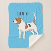 Beagle dog cartoon illustration