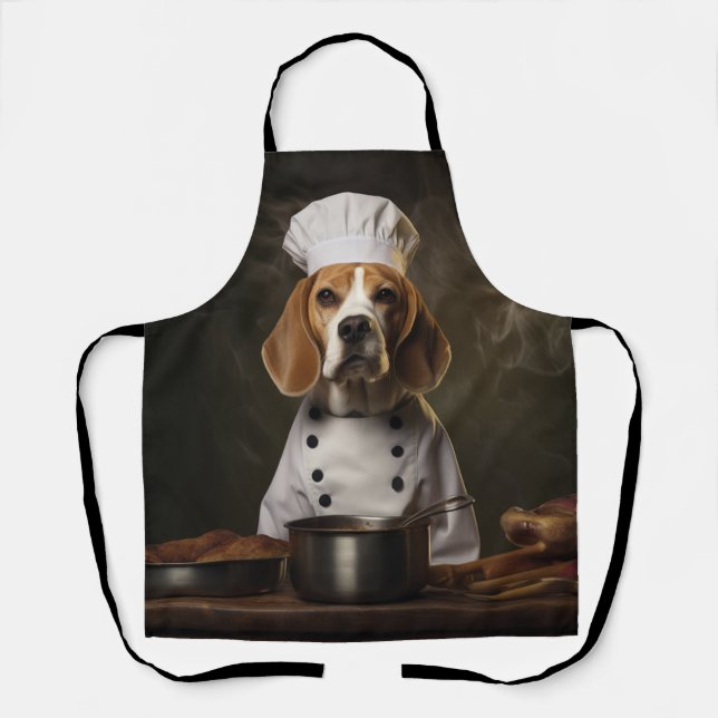 Beagle Dog Chef Apron (Front)