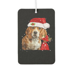 Beagle Dog Christmas T Shirt Christmas Dog Essenti Car Air Freshener