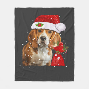 Beagle Dog Christmas T Shirt Christmas Dog Essenti Fleece Blanket