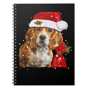 Beagle Dog Christmas T Shirt Christmas Dog Essenti Notebook