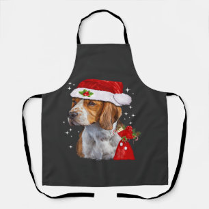 Beagle Dog Christmas T Shirt Dog Family Christmas Apron