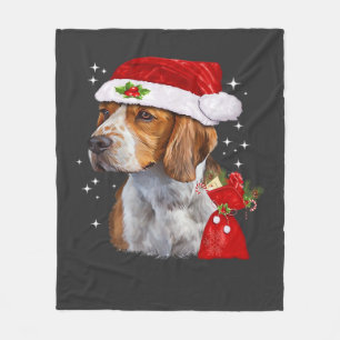 Beagle Dog Christmas T Shirt Dog Family Christmas Fleece Blanket
