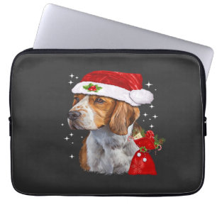 Beagle Dog Christmas T Shirt Dog Family Christmas Laptop Sleeve